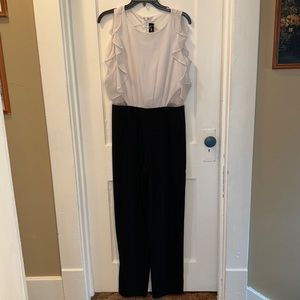 Black and white jumpsuit